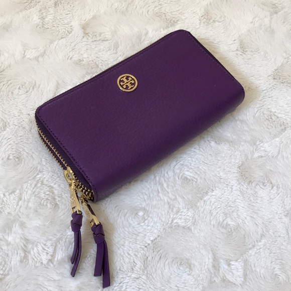 tory burch double zip wallet